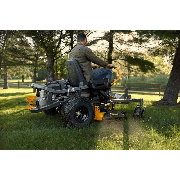 Man Operating a Cub Cadet Ultima Series Z1 42