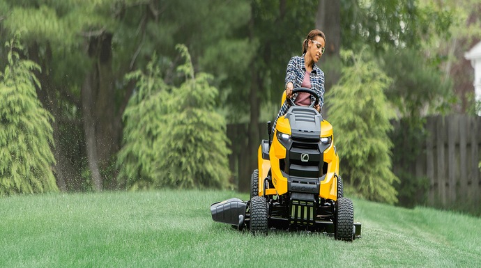 Enduro Series sales event - woman riding an Enduro Series Mower